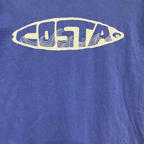 Mens Costa Blue Short Sleeve Shirt Size Medium (Like New Condition) - Picture 2 of 5